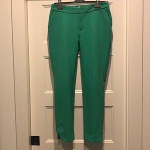 Green ankle pants